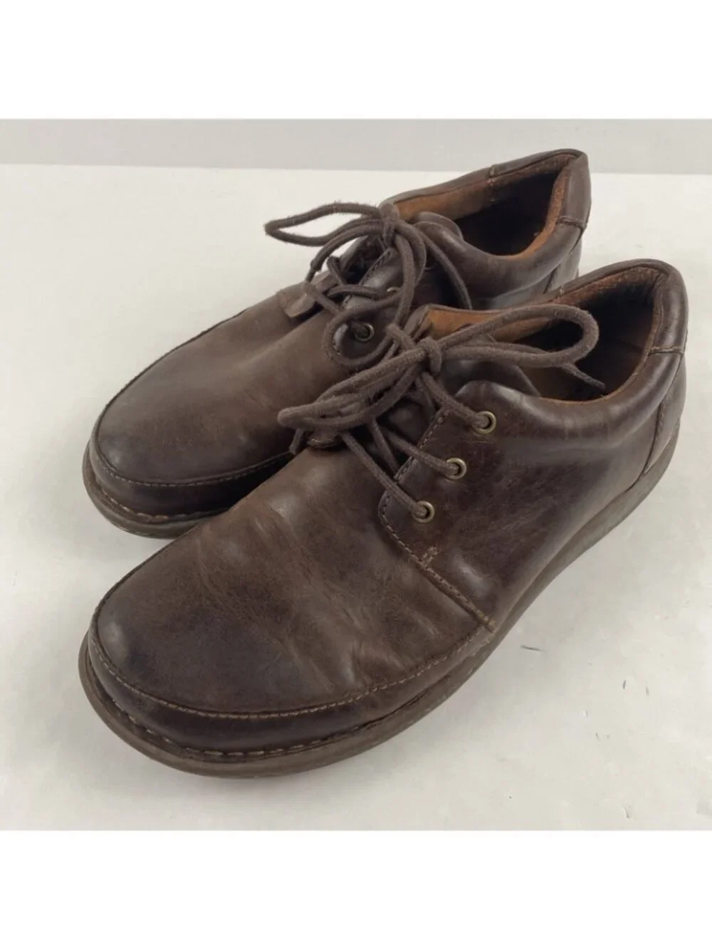 Born Nigel 3-Eye Shoes Men’s Size 9M Brown Leather Oxford Comfort Casual Lace-Up